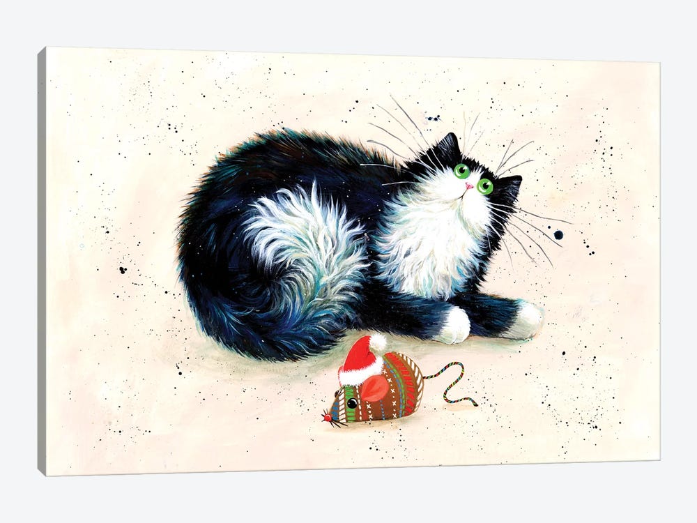 Merry Christmouse by Kim Haskins 1-piece Canvas Wall Art