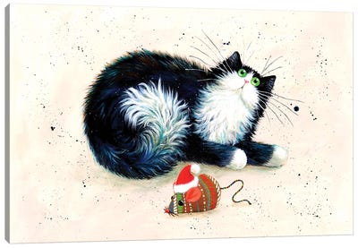Merry Christmouse Canvas Art Print - Kim Haskins