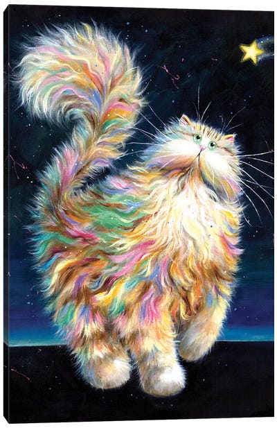 Twinkle Canvas Art Print - Cat Art