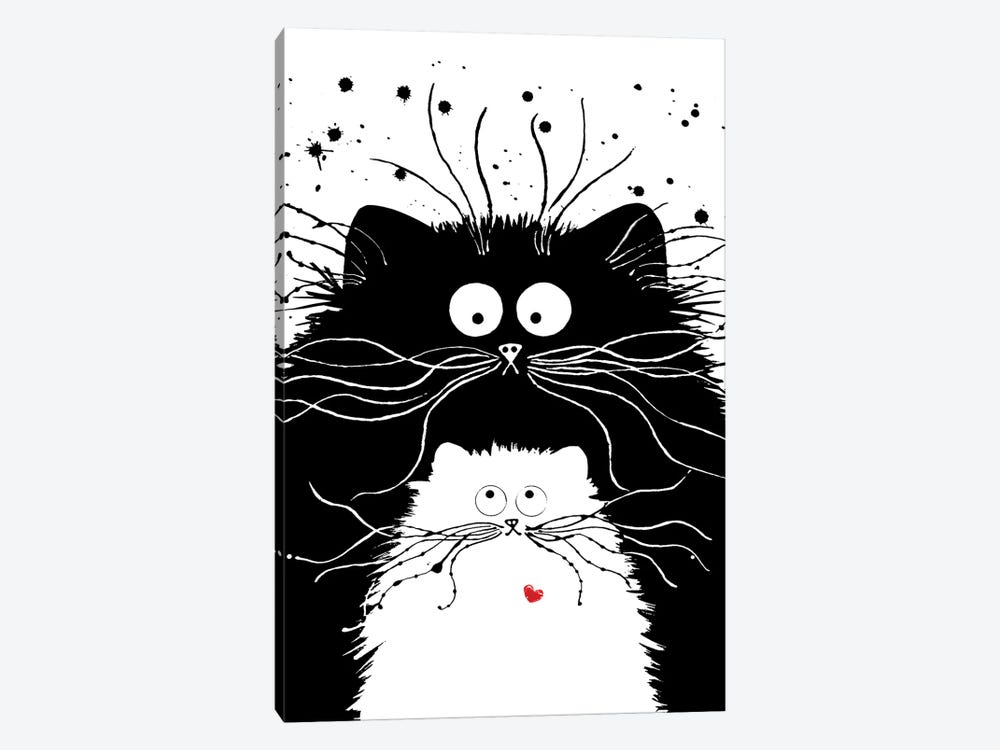 You're Purrfect by Kim Haskins 1-piece Canvas Art Print