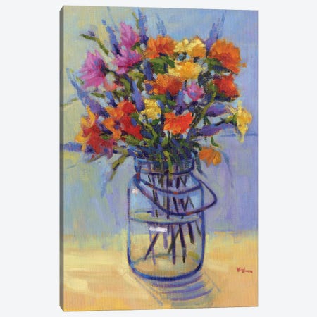 Spring Bouquet Canvas Print #KIK110} by Konnie Kim Canvas Artwork