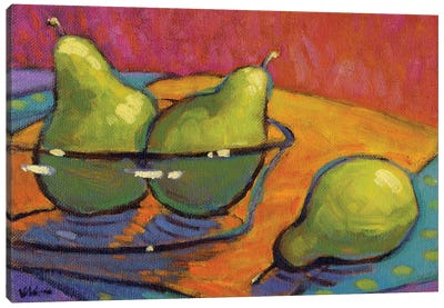 Hey, Jump In. Canvas Art Print - Pear Art