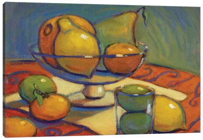 Summer Crop Canvas Art Print - Pear Art