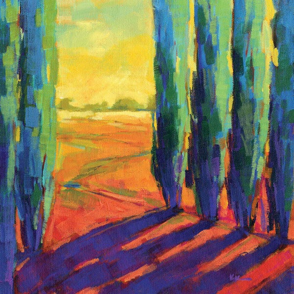Cypress Trees: Colors Of Summer III by Konnie Kim