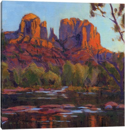 Cathedral Rock, Sedona Canvas Art Print - Desert Art