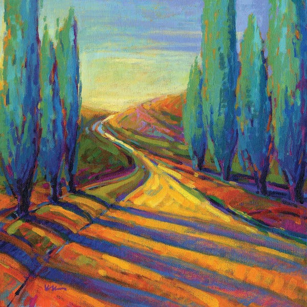 Cypress Trees: Afternoon Shadows II by Konnie Kim
