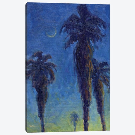Hot Summer Palms Canvas Print #KIK52} by Konnie Kim Canvas Wall Art