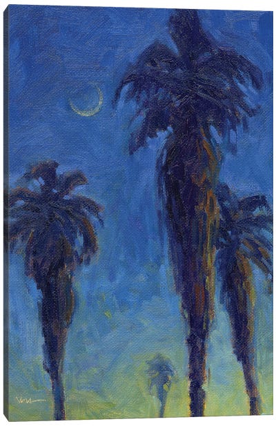 Hot Summer Palms Canvas Art Print - Konnie Kim