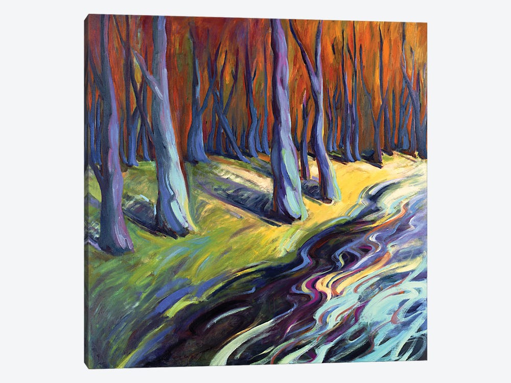 Blue Forest 1-piece Canvas Art Print