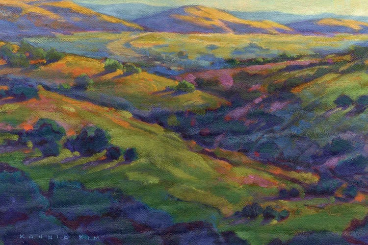 Golden Hills by Konnie Kim wall art