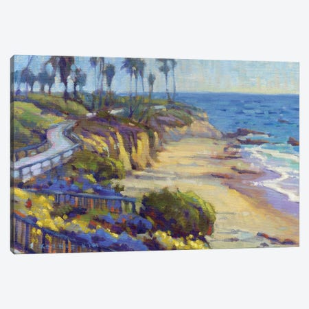 Picnic Beach Canvas Print #KIK80} by Konnie Kim Canvas Art Print