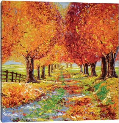 Going Home Canvas Art Print - Current Day Impressionism Art