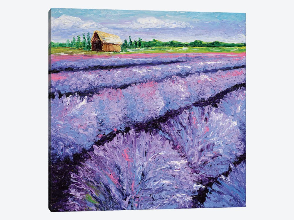 Lavender Breeze Triptych Panel I by Kimberly Adams 1-piece Canvas Art