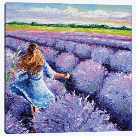 Lavender Breeze Triptych Panel III Canvas Print #KIM17} by Kimberly Adams Canvas Art Print