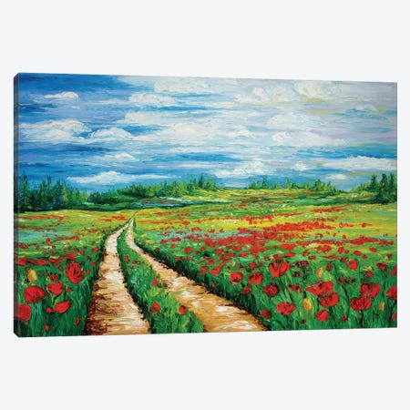 Pathway To Tranquility Canvas Print #KIM18} by Kimberly Adams Canvas Wall Art