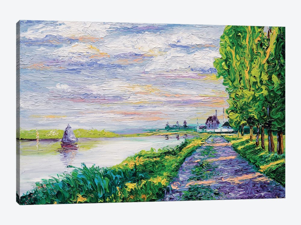 Afternoon Light (Tribute To Monet) by Kimberly Adams 1-piece Canvas Art