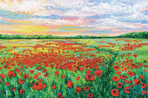 Kimberly Adams: Poppied Path by Kimberly Adams
