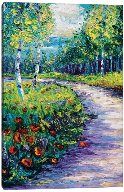 Radiant Path Canvas Art Print - Trail, Path & Road Art