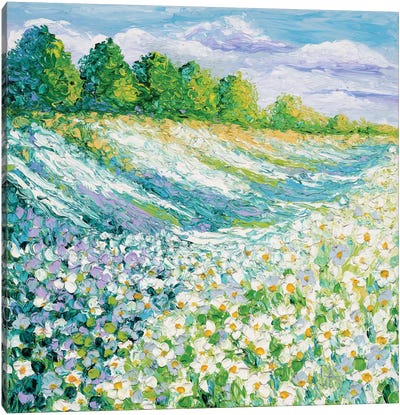 Summer Days Canvas Art Print - Garden & Floral Landscape Art