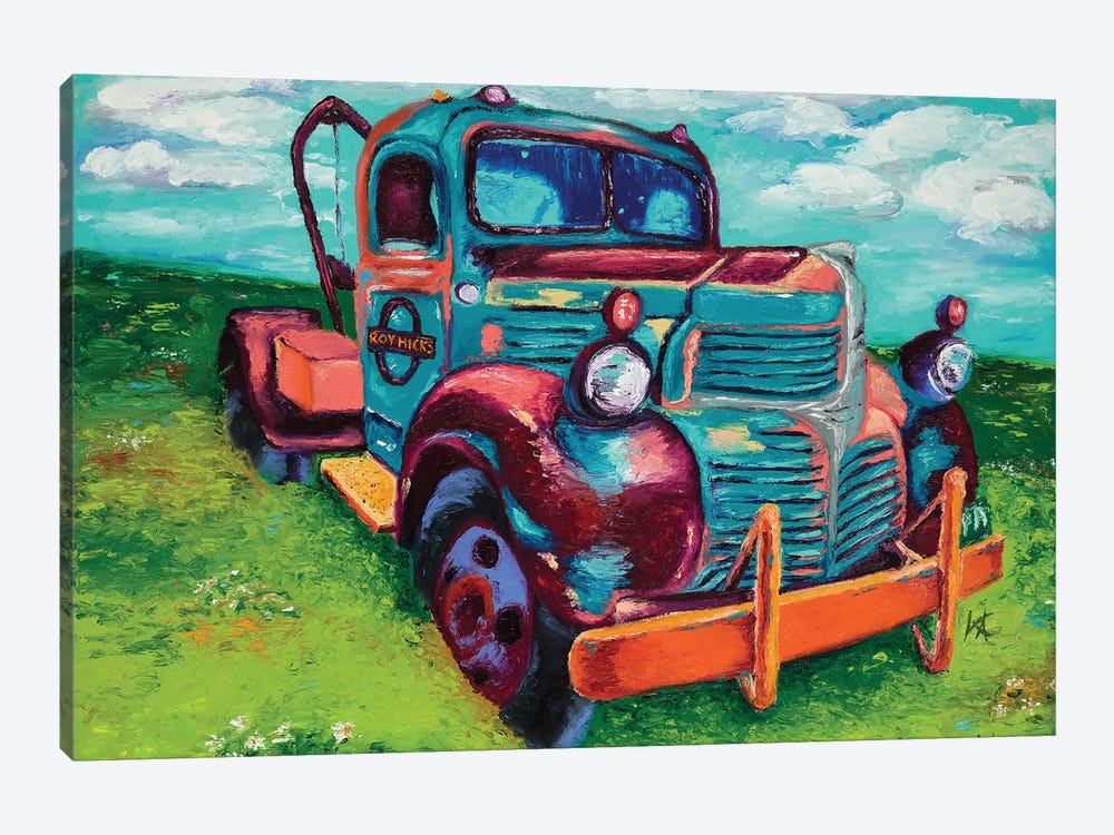 Tribute Truck by Kimberly Adams 1-piece Canvas Wall Art