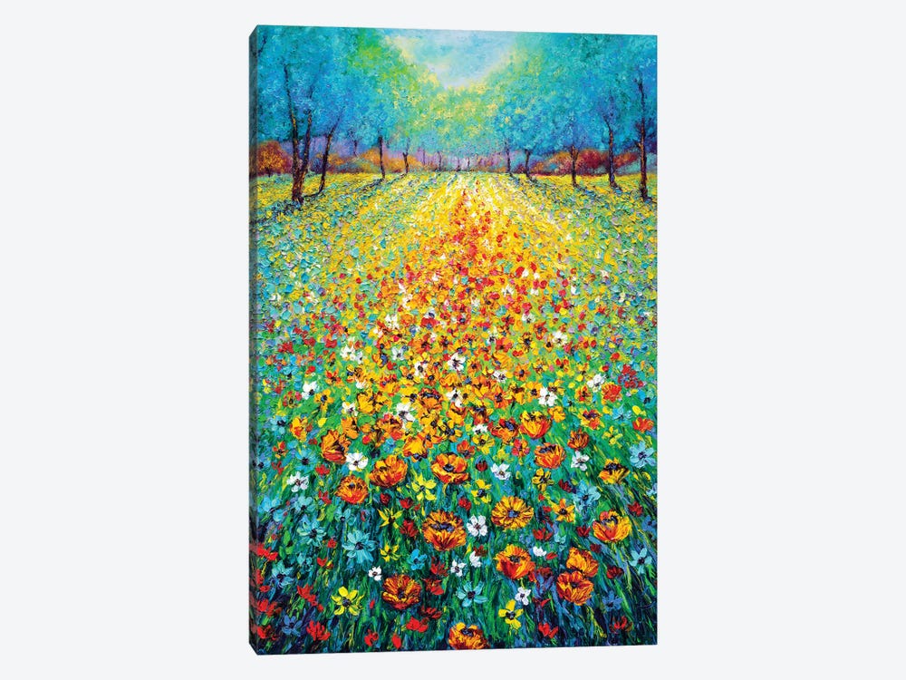 Wild Flowers by Kimberly Adams 1-piece Canvas Print