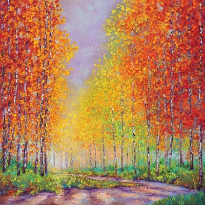 Aspens In Autumn by Kimberly Adams canvas print