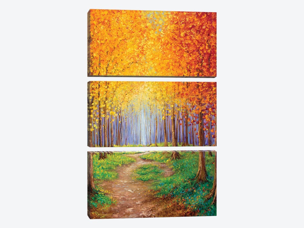 Autumn Escape by Kimberly Adams 3-piece Canvas Art