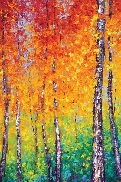 Autumn Evolution by Kimberly Adams multi panel art