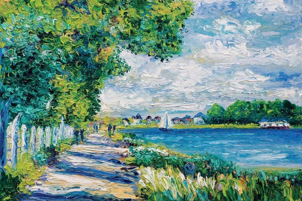 Seascapes: By The Sea (Tribute To Monet) by Kimberly Adams