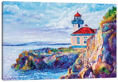 Friday Harbor Canvas Art Print - Lighthouse Art