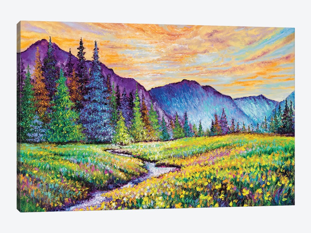 Mountain Sunrise by Kimberly Adams 1-piece Canvas Artwork