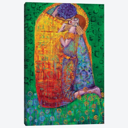 In The Manor Of Klimt - The Kiss Canvas Print #KIM57} by Kimberly Adams Canvas Art Print