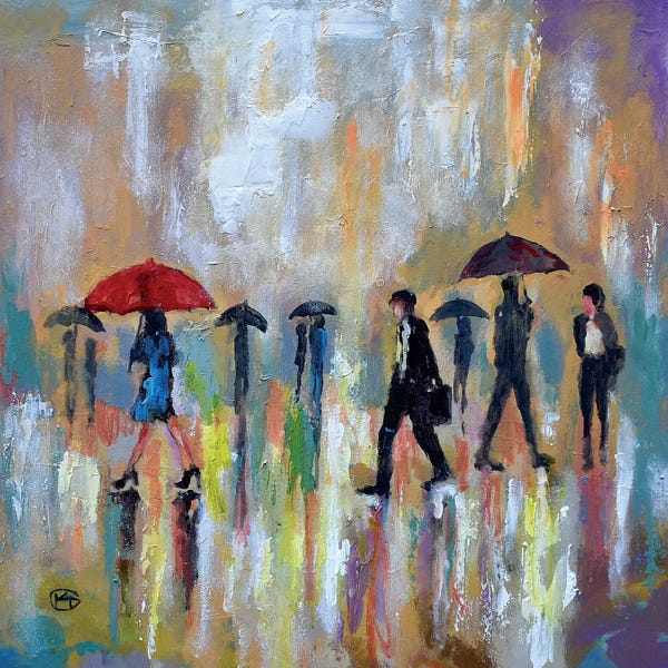 Kip Decker: Red Umbrella by Kip Decker