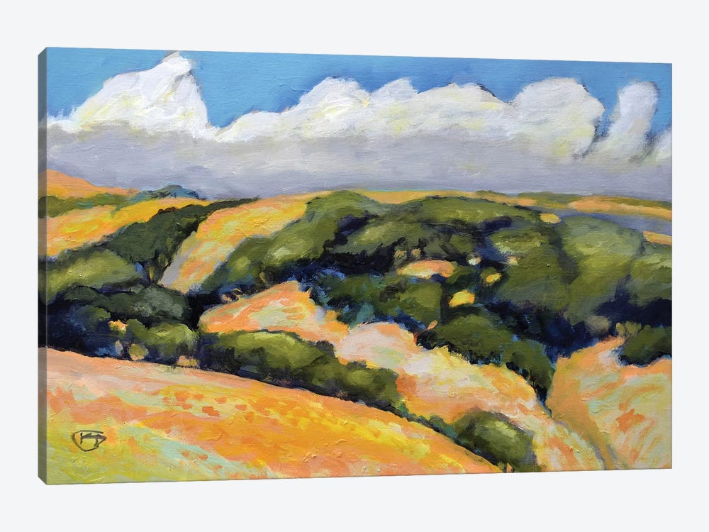 Clouds On Summer Hills 1-piece Canvas Wall Art