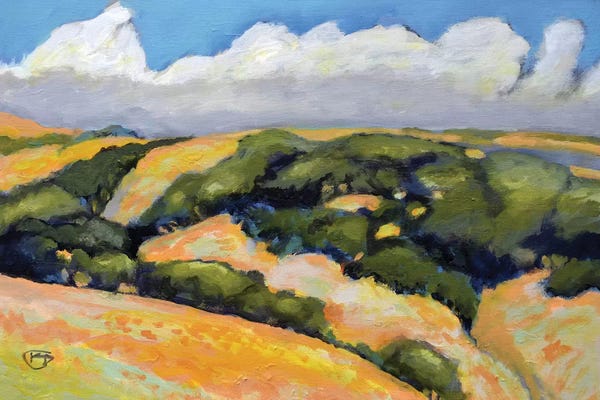 Hillsides: Clouds On Summer Hills by Kip Decker