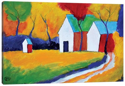 Hidden Farm Canvas Art Print - Artists Like Matisse