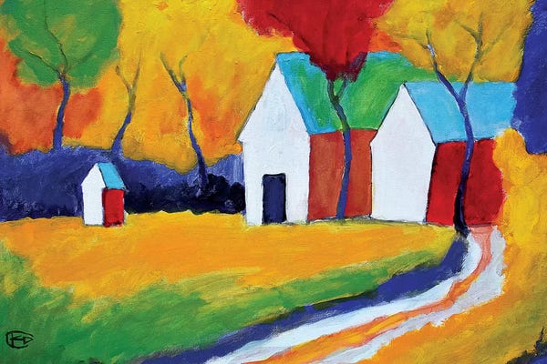 Homage To The Fauves: Hidden Farm by Kip Decker