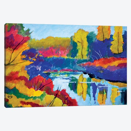 Upstate Pond Canvas Print #KIP130} by Kip Decker Canvas Art