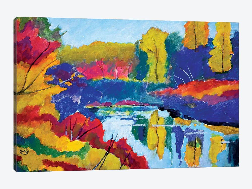 Upstate Pond by Kip Decker 1-piece Canvas Art Print