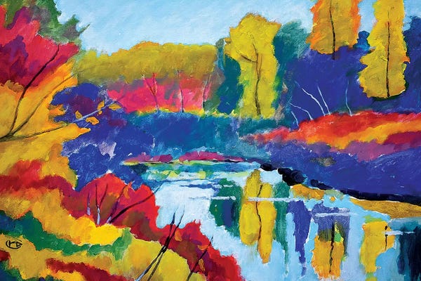 Homage To The Fauves: Upstate Pond by Kip Decker