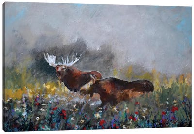 Royal Couple Canvas Art Print - Moose Art