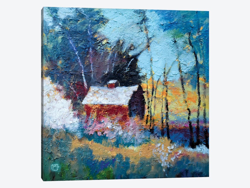 Barn In The Woods by Kip Decker 1-piece Canvas Print