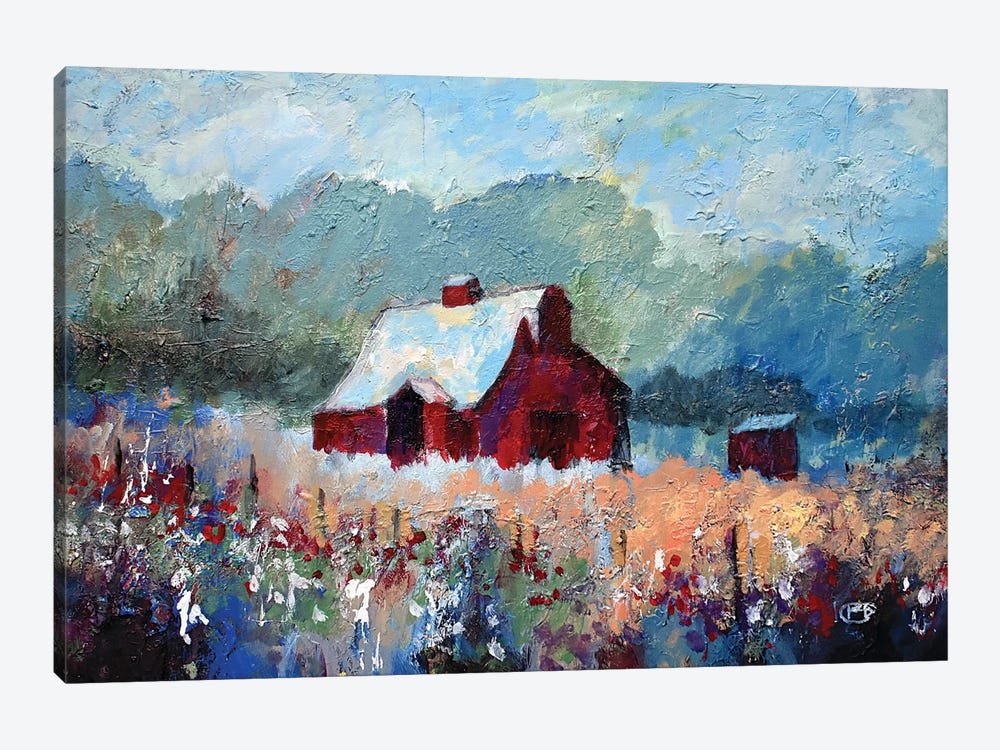 Barn In The Meadow by Kip Decker 1-piece Canvas Wall Art
