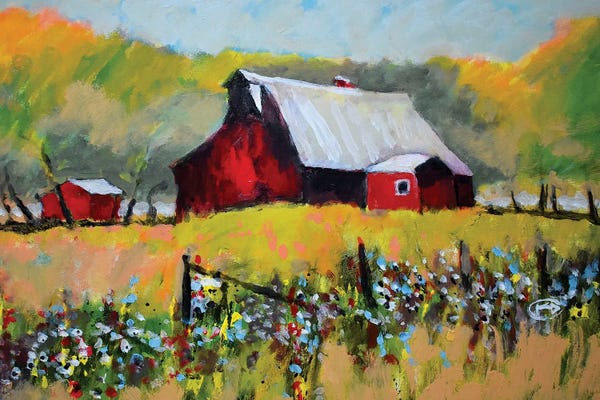 Barns: Farm Red by Kip Decker