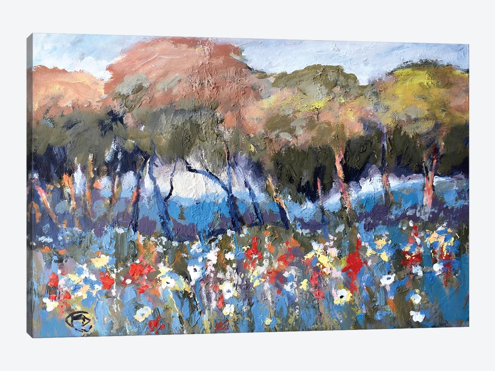Hillcrest Flowers by Kip Decker 1-piece Canvas Artwork