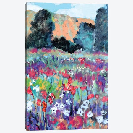 Pasture Flowers Canvas Print #KIP224} by Kip Decker Canvas Art Print