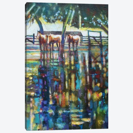 Rain Puddles Canvas Print #KIP238} by Kip Decker Canvas Print
