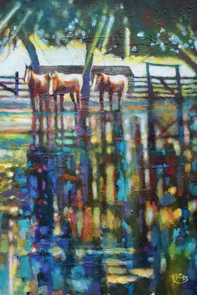 Kip Decker: Rain Puddles by Kip Decker