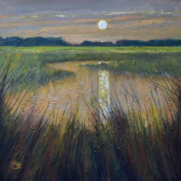 Kip Decker: Moon Over The Marsh by Kip Decker
