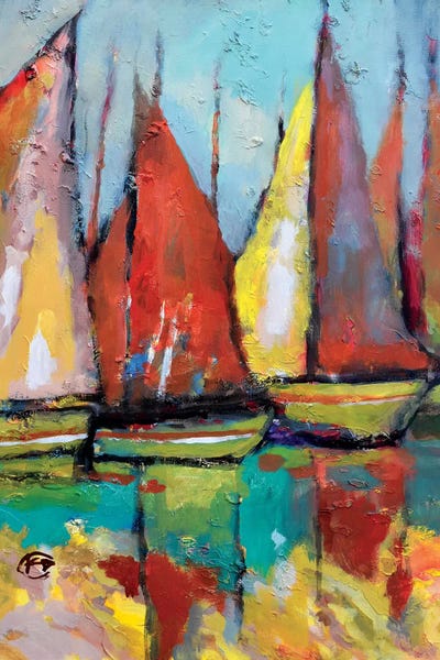 Nautical Living Room: Old Tuna Boats by Kip Decker